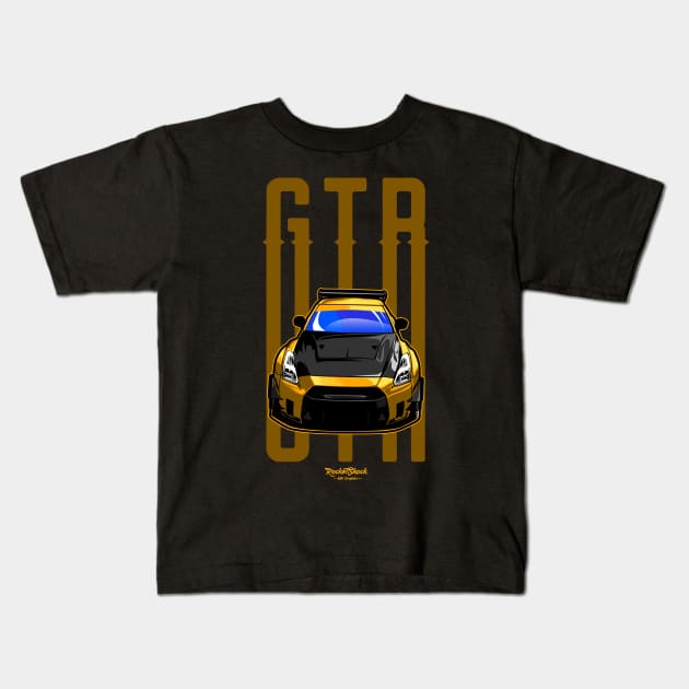 skyline r35 gtr jdm Kids T-Shirt by ASAKDESIGNS